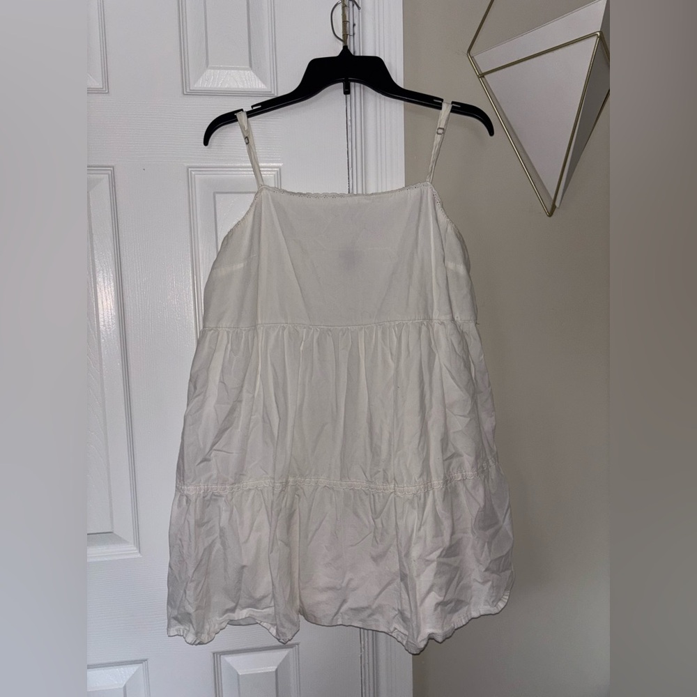 White Tiered Babydoll Sundress